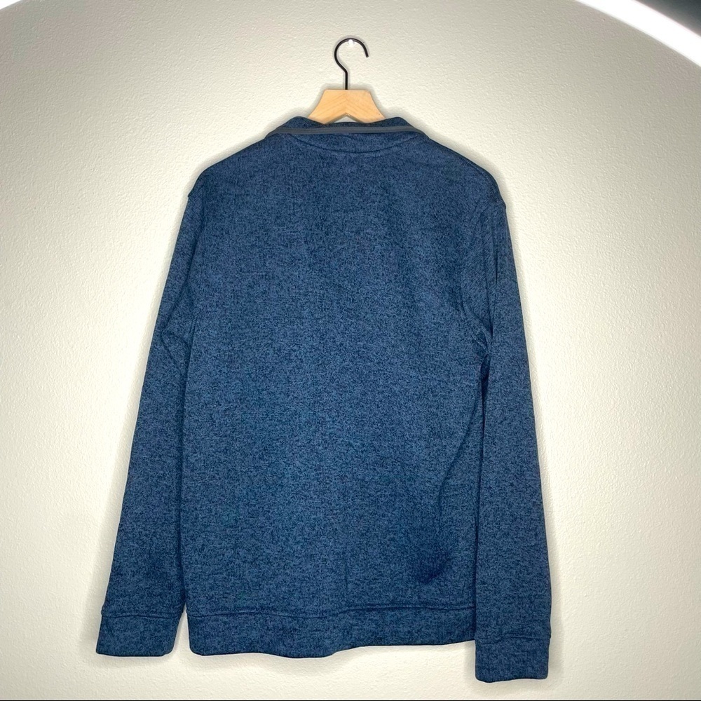 Eddie Bauer Men’s Large Blue Sweater button 1/4 - Picture 2 of 5